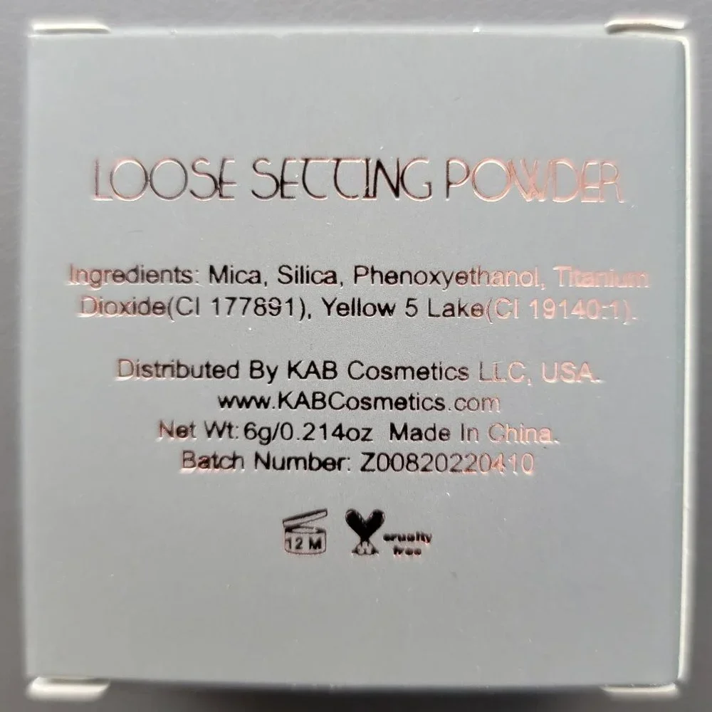 KAB Cosmetics Translucent Loose Setting Powder